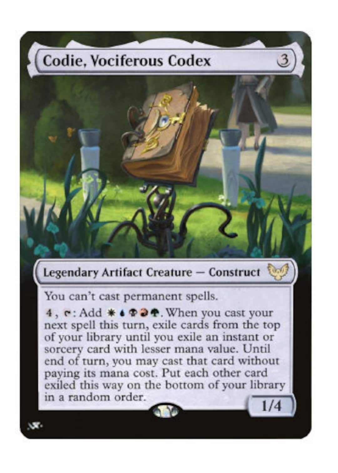 Mtg Altered Art Card-codie, Vociferous Codex - Etsy Mtg Altered Art Card-codie, Vociferous Codex - Etsy