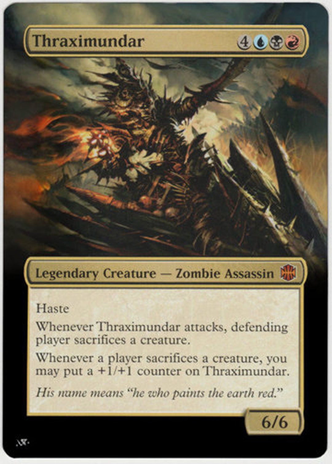 Mtg Altered Art Card Thraximundar - Etsy