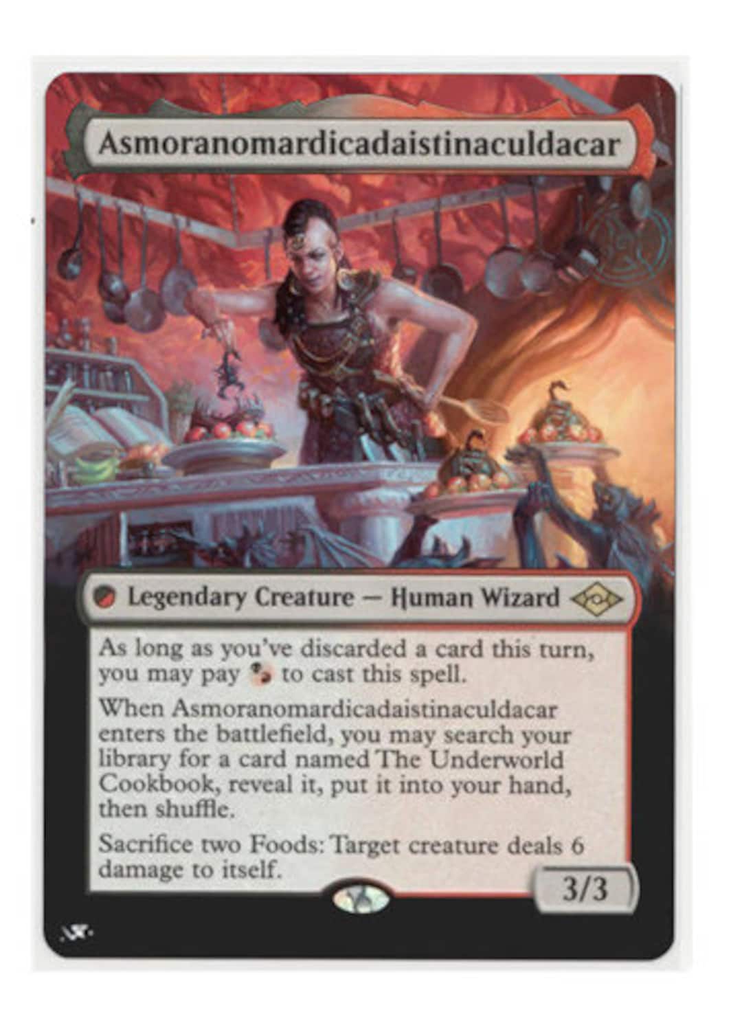 Mtg Altered Art Card-asmoranomardicadaistinaculdacar - Etsy