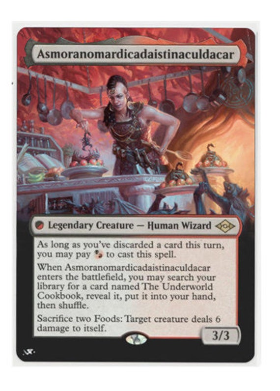 Mtg Altered Art Card-asmoranomardicadaistinaculdacar - Etsy