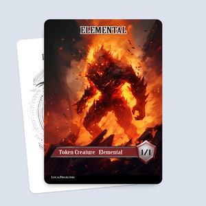 Elemental Token #2 - Magic custom tokens for MTG