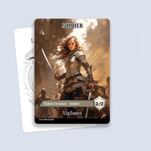 Soldier Token #3 - Magic custom tokens for MTG