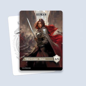 Human Token #1 - Magic custom tokens for MTG