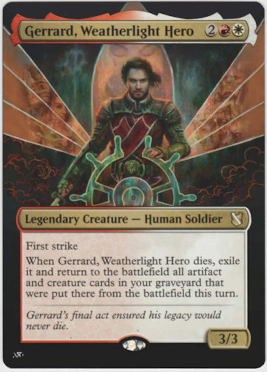 Mtg Altered Art Card Gerrard, Weatherlight Hero - Etsy UK