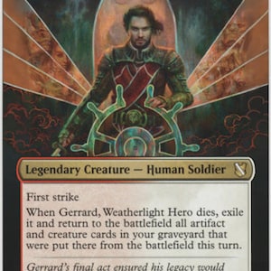 Mtg altered art Karte Gerrard, Weatherlight Hero