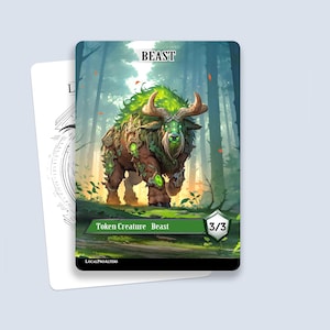 Ficha de Bestia n.º 3: fichas personalizadas de Magic para MTG