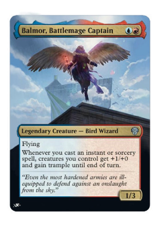 Mtg Altered Art Card-balmor, Battlemage Captain - Etsy Finland