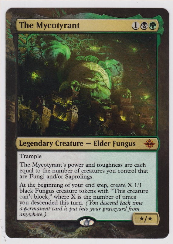 Mtg Altered Art Card-the Mycotyrant - Etsy Mtg Altered Art Card-the Mycotyrant - Etsy