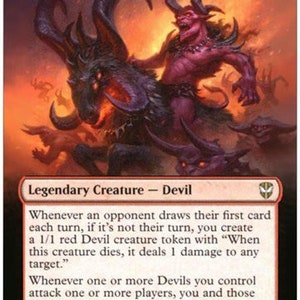 Mtg altered art card Zurzoth, Chaos Rider