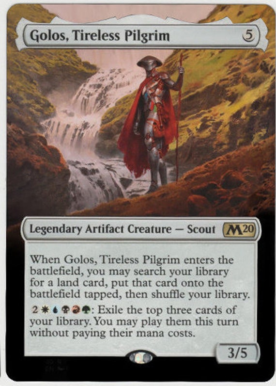 Mtg altered art card Golos, Tireless Pilgrim Mtg altered art card Golos, Tireless Pilgrim