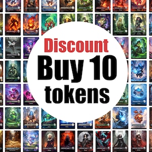Wähle 10 Custom Tokens deiner Wahl für Magic The Gathering für MTG