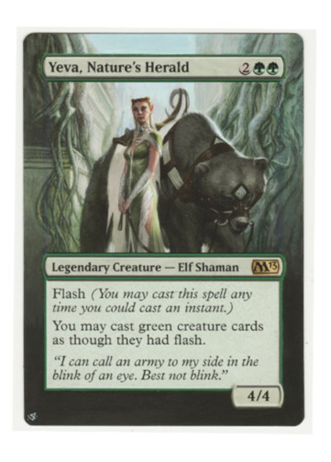 mtg green blink cards Mtg Altered Art Card-yeva, Nature's Herald