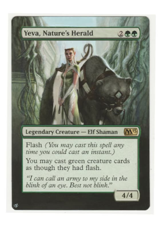 Mtg altered art card-Yeva, Nature's Herald