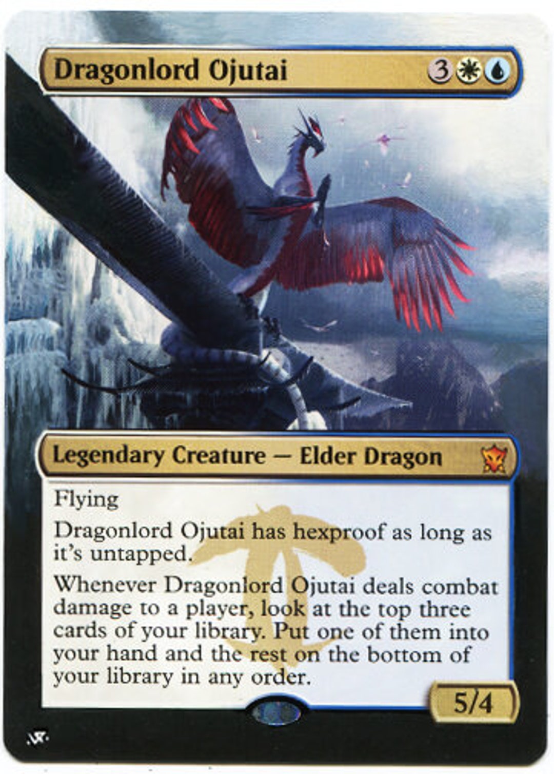 Mtg Altered Art Card-dragonlord Ojutai - Etsy