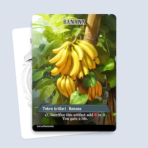Jeton banane n°1 - Jetons magiques personnalisés pour MTG