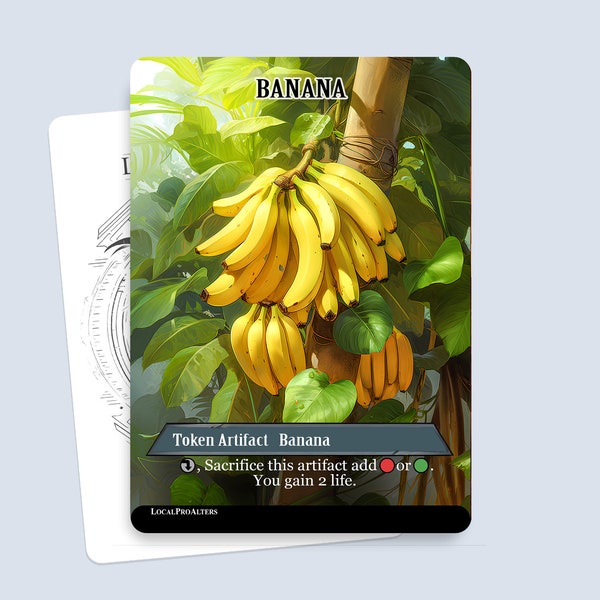 Banana Token #1 - Magic custom tokens for MTG