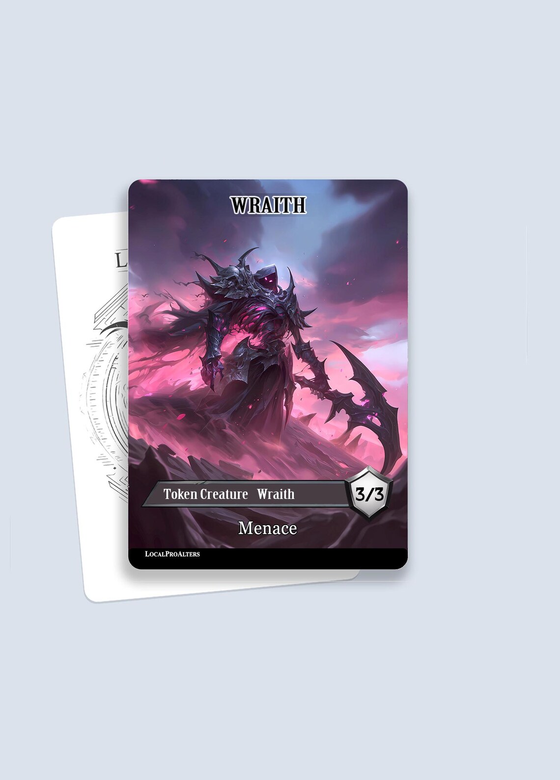 Wraith Toeken Wraith Token #1 - Magic Custom Tokens for MTG - Etsy
