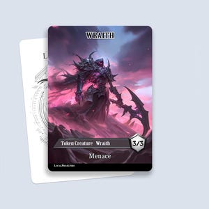 Wraith Token #1 - Magic custom tokens for MTG