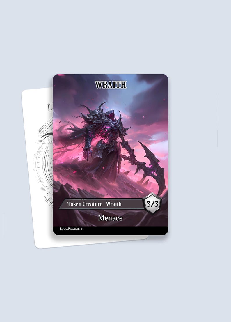Botc Wraith Token Wraith Token #1 - Magic Custom Tokens for MTG - Etsy