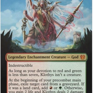 mtg klothys god of destiny commander deck Amazon.com: Klothys, : Toys & Games you gain 2 life and Klothys deals 2 damage to each opponent. Klothys, God of Destiny -