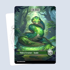 Token de Cobra #1 - Tokens mágicos personalizados para MTG