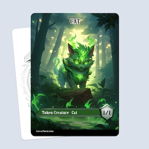 Cat Token #2 - Magic custom tokens for MTG