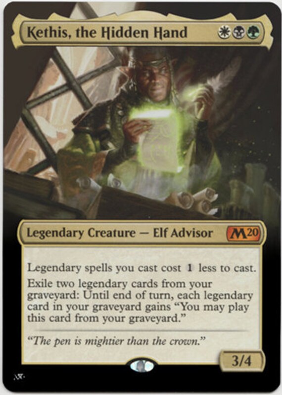 Mtg Altered Art Card-kethis, the Hidden Hand - Etsy