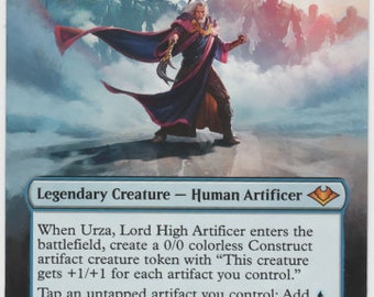 Mtg tarjeta de arte alterada urza, señor alto artífice