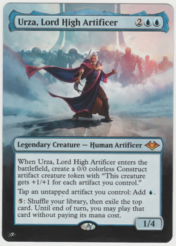 Mtg altered art card urza, lord high artificer Mtg altered art card urza, lord high artificer