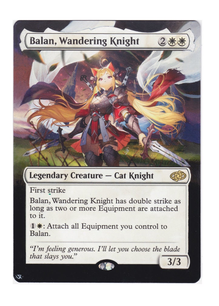 Mtg Altered Art Card-balan, Wandering Knight - Etsy Mtg Altered Art Card-balan, Wandering Knight - Etsy