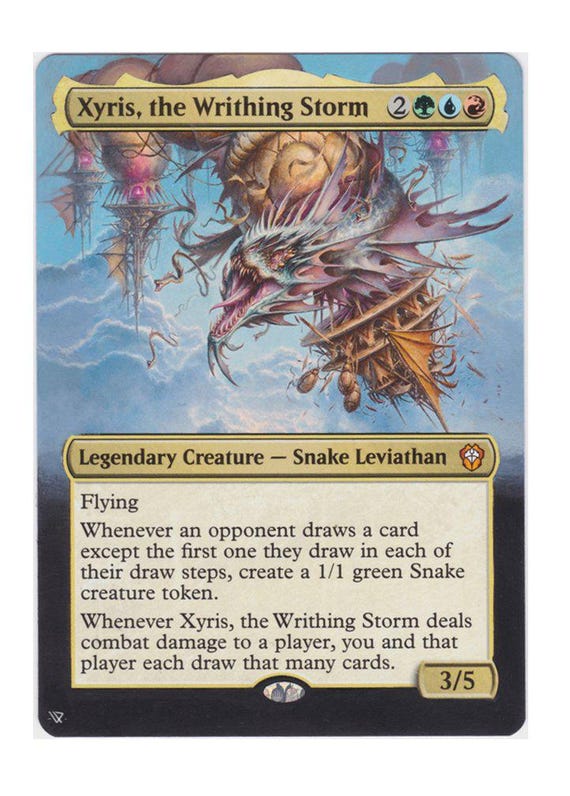 Mtg altered art card-Xyris, the Writhing Storm Mtg altered art card-Xyris, the Writhing Storm