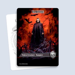 Vampire Token #3 - Magic custom tokens for MTG