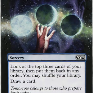 Mtg altered art card-Ponder