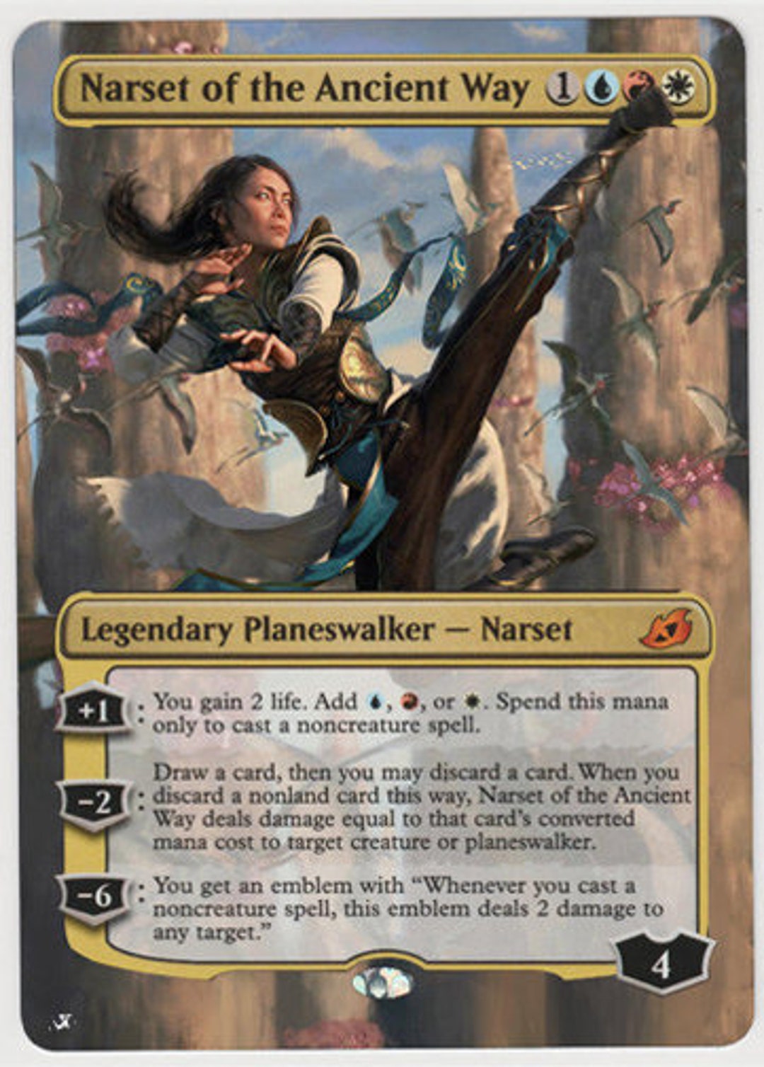 mtg narset cards Commander Deck EDH Deck Narset, Enlightened Exile 100 Magic Custom Deck Jeskai Prowess Put the rest on the bottom of your library in a random order. 3D Magic Card: Narset, The