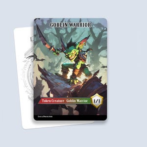Goblin Warrior Token n. 1 - Segnalini personalizzati Magic per MTG