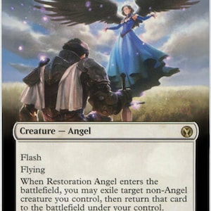 Mtg tarjeta de arte alterada Restauración Angel B