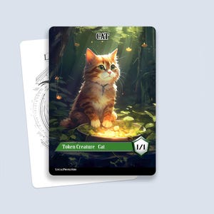 Cat Token #1 - Magic custom tokens for MTG