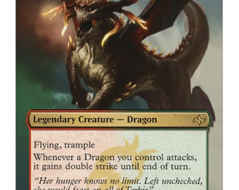 Mtg altered art card Atarka, World Render