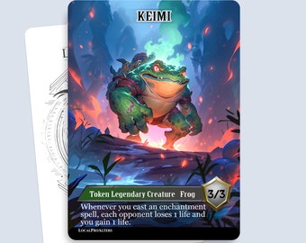 カエル　トークン　MTG 原画 カエル トークン MTG 原画