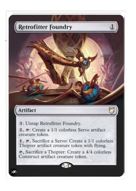 MTG 改造アートカード - Retrofitter Foundry - Etsy 日本