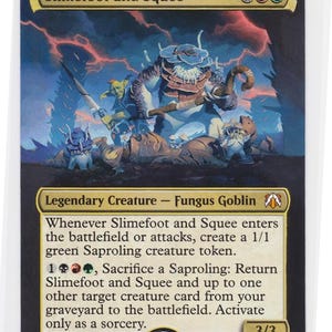 Mtg altered art card Slimefoot and Squee