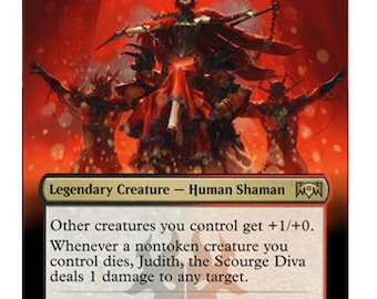 Mtg Altered Art Card Judith, the Scourge Diva - Etsy