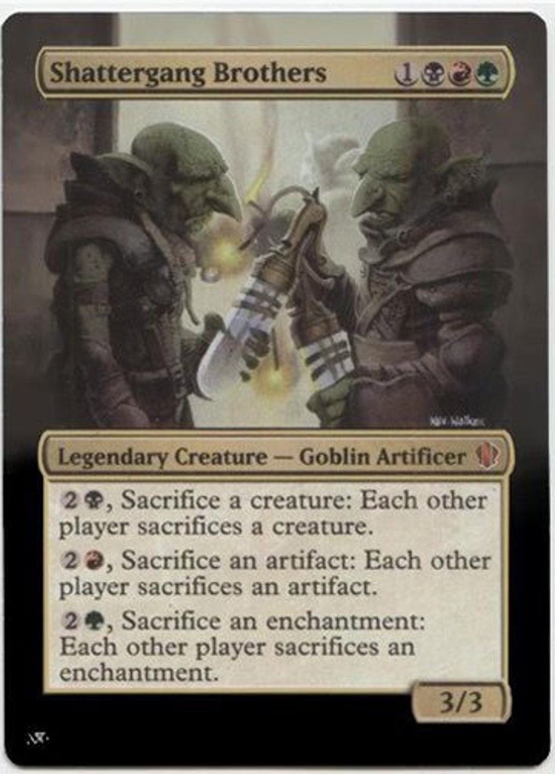 Mtg Altered Art Card-shattergang Brothers - Etsy
