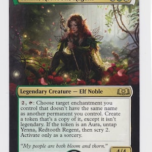 Carta artistica modificata Mtg Yenna, Reggente Dente Rosso