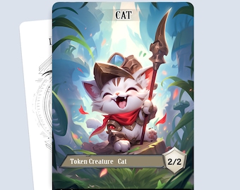 Cat Token #6 - Zauberhafte Token für MTG