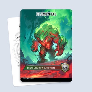 Elemental Token #1 - Magic custom tokens for MTG