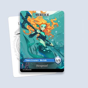 Merfolk Token #2 - Magic custom tokens for MTG