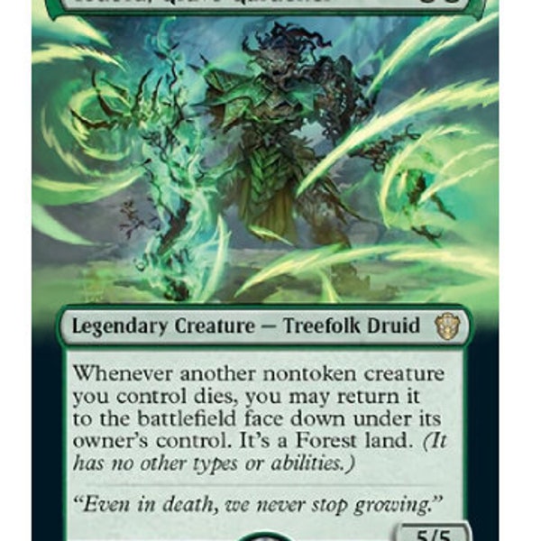 Mtg altered art card Yedora, Grave Gardener