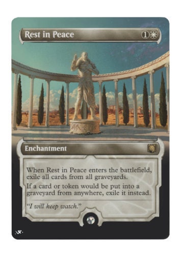 Mtg Altered Art Card-rest in Peace - Etsy