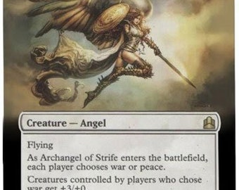 Mtg Altered Art Card-archangel of Strife - Etsy Canada